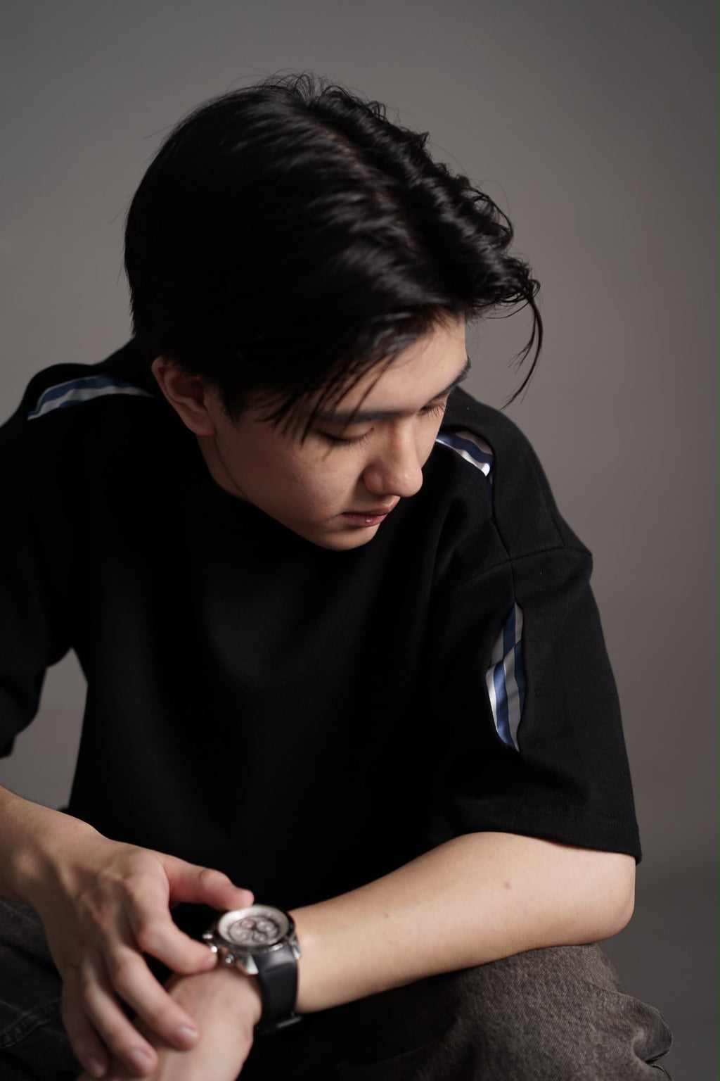 BLVCKPVLSE “MDMN” Special Oversized T-Shirt Black