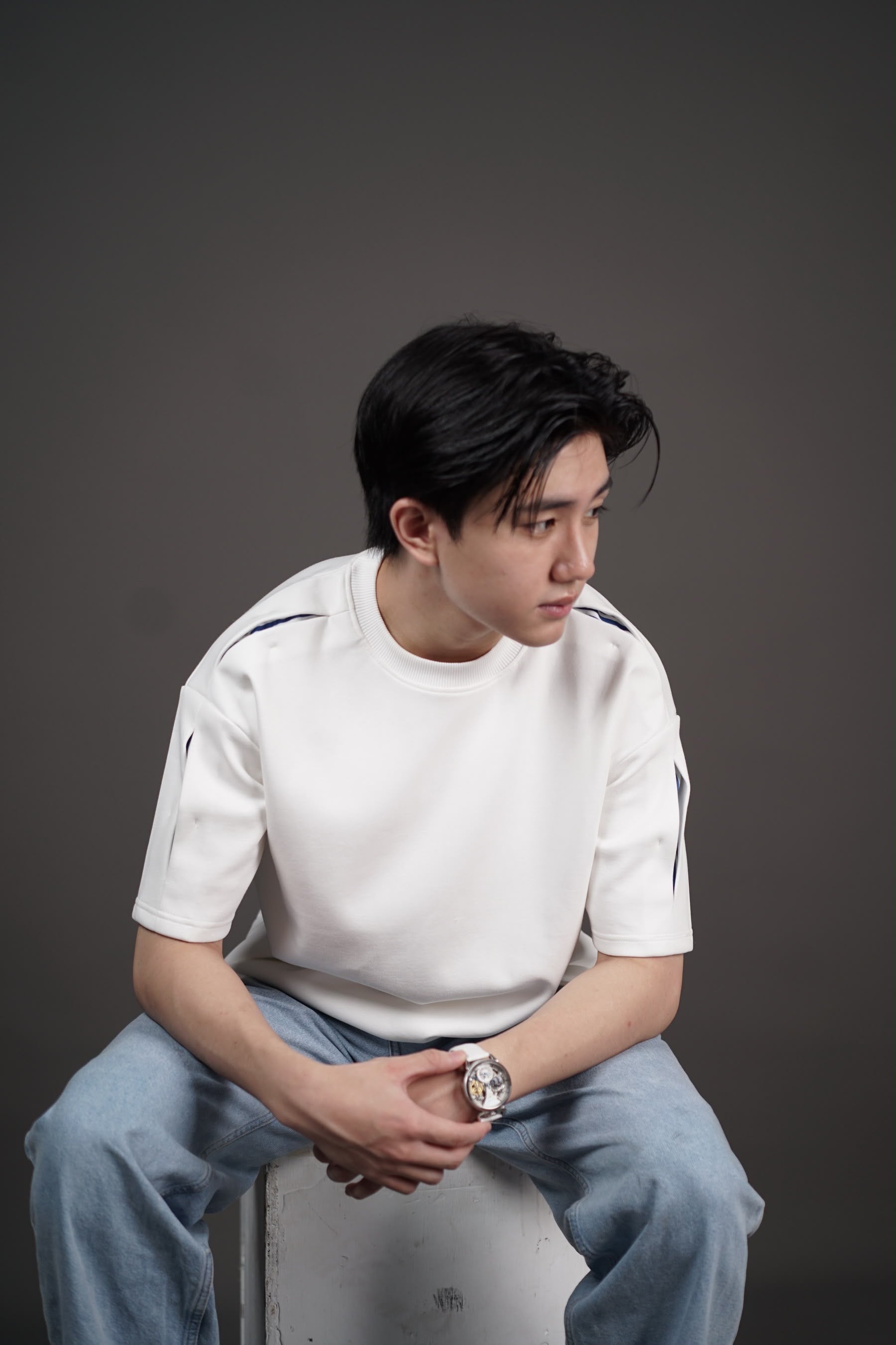 BLVCKPVLSE “MDMN” Special Oversized T-Shirt White