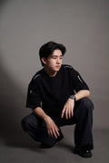 BLVCKPVLSE “MDMN” Special Oversized T-Shirt Black