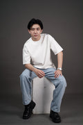 BLVCKPVLSE “MDMN” Special Oversized T-Shirt White